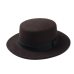 New Fashion Wool Pork Pie Boater Flat Top Hat For Women's Men's Felt Wide Brim Fedora Gambler Hat