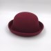 Retail Little girls fedora hat Dome cap Children dress hats Kids caps felt hats wool felting Bowler hat