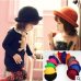 Retail Little girls fedora hat Dome cap Children dress hats Kids caps felt hats wool felting Bowler hat