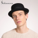 Sedancasesa 100% Australia Wool Men's Fedora Hat Pork Pie Hats for Classic Church Wool Felt Hat 2019 New Autumn Winter