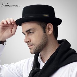 Sedancasesa 2019 Hat Fashion 100% Australia Wool Men's Fedora Hat with Pork Pie Hat for Classic Church Wool Felt Hat FM017028