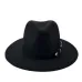 Special Felt Hat Men Fedora Hats with Belt Women Vintage Trilby Caps Wool Fedora Warm Jazz Hat Chapeau Femme feutre YY17094