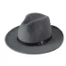 VTG Brand Wool Men's Black Dad Fedora Hat For Gentleman Woolen Wide Brim Jazz Church Cap Vintage Panama Sun Top Hat 20
