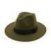 Wide Brim Autumn Female Fashion Top hat Jazz Cap Winter Fedora Hat artificial wool felt Caps 2018 New Arrival Black Hats For Wom