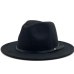 Women Men Wool Vintage Gangster Trilby Felt Fedora Hat With Wide Brim Gentleman Elegant Lady Winter Autumn Jazz Caps