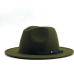 Women Men Wool Vintage Gangster Trilby Felt Fedora Hat With Wide Brim Gentleman Elegant Lady Winter Autumn Jazz Caps