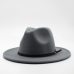 Wool Fedora Hat Hawkins Felt Cap Wide Brim Ladies Trilby Chapeu Feminino Hat Women Men Jazz Church Godfather Sombrero Caps