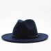 Wool Fedora Hat Hawkins Felt Cap Wide Brim Ladies Trilby Chapeu Feminino Hat Women Men Jazz Church Godfather Sombrero Caps