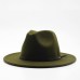 Wool Fedora Hat Hawkins Felt Cap Wide Brim Ladies Trilby Chapeu Feminino Hat Women Men Jazz Church Godfather Sombrero Caps