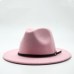 Wool Fedora Hat Hawkins Felt Cap Wide Brim Ladies Trilby Chapeu Feminino Hat Women Men Jazz Church Godfather Sombrero Caps