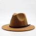 Wool Fedora Hat Hawkins Felt Cap Wide Brim Ladies Trilby Chapeu Feminino Hat Women Men Jazz Church Godfather Sombrero Caps