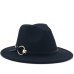 Wool Fedora Hat Hawkins Felt Cap Wide Brim Ladies Trilby Chapeu Feminino Hat Women Men Jazz Church Godfather Sombrero Caps