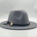 Wool Fedora Hat Hawkins Felt Cap Wide Brim Ladies Trilby Chapeu Feminino Hat Women Men Jazz Church Godfather Sombrero Caps