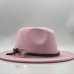 Wool Fedora Hat Hawkins Felt Cap Wide Brim Ladies Trilby Chapeu Feminino Hat Women Men Jazz Church Godfather Sombrero Caps