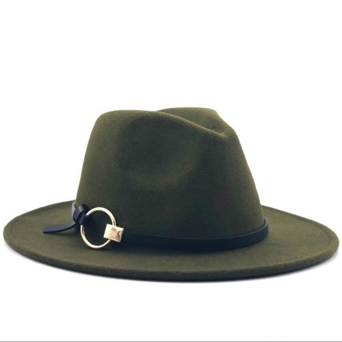 Wool Fedora Hat Hawkins Felt Cap Wide Brim Ladies Trilby Chapeu Feminino Hat Women Men Jazz Church Godfather Sombrero Caps