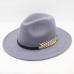 Wool Wide Brim Felt Fedora Trilby Hat For Women Men Winter Autumn Wide Brim Jazz Church Godfather Sombrero Caps