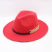 Wool Wide Brim Felt Fedora Trilby Hat For Women Men Winter Autumn Wide Brim Jazz Church Godfather Sombrero Caps