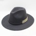 Wool Wide Brim Felt Fedora Trilby Hat For Women Men Winter Autumn Wide Brim Jazz Church Godfather Sombrero Caps