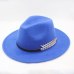 Wool Wide Brim Felt Fedora Trilby Hat For Women Men Winter Autumn Wide Brim Jazz Church Godfather Sombrero Caps