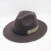 Wool Wide Brim Felt Fedora Trilby Hat For Women Men Winter Autumn Wide Brim Jazz Church Godfather Sombrero Caps