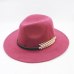 Wool Wide Brim Felt Fedora Trilby Hat For Women Men Winter Autumn Wide Brim Jazz Church Godfather Sombrero Caps