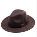 chapeu feutre Design Women's Chapeu Feminino Fedora Hat For Laday Wide Brim Sombreros Jazz Church Cap Panama Fedora top hat