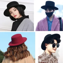 vintage wide brim black fedora hat pork pie hat men ladies felt hats men women black mens hats fedoras