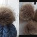 12cm Anti compress Artificial Polyester Fur Pom pom For Knitted Beanies Skullies Faux Fur Ball For Bags Key Chain Accessories