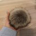 12cm Anti compress Artificial Polyester Fur Pom pom For Knitted Beanies Skullies Faux Fur Ball For Bags Key Chain Accessories