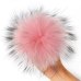 15cm DIY Genuine Real Raccoon Fur Pompom Fur Pom Poms for Women Kids Beanie Hats Caps Big Size Natural Ball For Shoes Caps Bags