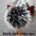 15cm DIY Genuine Real Raccoon Fur Pompom Fur Pom Poms for Women Kids Beanie Hats Caps Big Size Natural Ball For Shoes Caps Bags