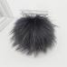 15cm DIY Genuine Real Raccoon Fur Pompom Fur Pom Poms for Women Kids Beanie Hats Caps Big Size Natural Ball For Shoes Caps Bags