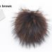 15cm DIY Genuine Real Raccoon Fur Pompom Fur Pom Poms for Women Kids Beanie Hats Caps Big Size Natural Ball For Shoes Caps Bags