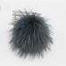 15cm DIY Genuine Real Raccoon Fur Pompom Fur Pom Poms for Women Kids Beanie Hats Caps Big Size Natural Ball For Shoes Caps Bags