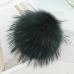 15cm DIY Genuine Real Raccoon Fur Pompom Fur Pom Poms for Women Kids Beanie Hats Caps Big Size Natural Ball For Shoes Caps Bags