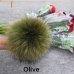 15cm DIY Genuine Real Raccoon Fur Pompom Fur Pom Poms for Women Kids Beanie Hats Caps Big Size Natural Ball For Shoes Caps Bags