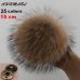 15cm DIY Genuine Real Raccoon Fur Pompom Fur Pom Poms for Women Kids Beanie Hats Caps Big Size Natural Ball For Shoes Caps Bags