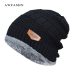 2018 Men Beanies Knit Hat Winter Cap For Man knitted Cap Boys Thicken Hedging Cap Balaclava Skullies Fashion Warm knit Beanie