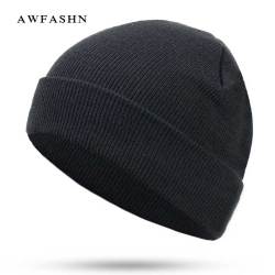 2018 New Fashion Solid Color Knit Beanies Hat Winter Hats Warm Man Woman Multiple Colour Skullies Ski Soft Cap Beanie Bone Sport