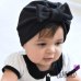 2019 Cotton Newborn Baby Top Knot Beanies Hats Boys Girls Bow Candy Color Baby Turban Cap Warm Ear Skullies Bonnet Hat