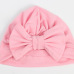 2019 Cotton Newborn Baby Top Knot Beanies Hats Boys Girls Bow Candy Color Baby Turban Cap Warm Ear Skullies Bonnet Hat