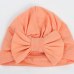 2019 Cotton Newborn Baby Top Knot Beanies Hats Boys Girls Bow Candy Color Baby Turban Cap Warm Ear Skullies Bonnet Hat