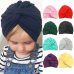 2019 Cute Baby Boys Girls Hats Cotton Soft Turban Twisted Knot Beanies Hat Caps For Toddler Kids Newborn Children Caps