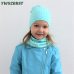 2019 New Spring Autumn Winter Girls Hat Set Crochet Children Hats Girl Boy Cap Baby Beanies Caps Toddlers Kids Hat Scarf Collars