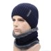 AETRUE Winter Beanies Men Scarf Knitted Hat Caps Mask Gorras Bonnet Warm Baggy Winter Hats For Men Women Skullies Beanies Hats