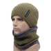 AETRUE Winter Beanies Men Scarf Knitted Hat Caps Mask Gorras Bonnet Warm Baggy Winter Hats For Men Women Skullies Beanies Hats