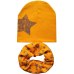 Autumn Winter Children Beanies Cap Scarf Cotton Baby Hat Star Print Boys Girls Child Toddler Skullies Cap Crochet Kids Hat Scarf