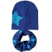 Autumn Winter Children Beanies Cap Scarf Cotton Baby Hat Star Print Boys Girls Child Toddler Skullies Cap Crochet Kids Hat Scarf