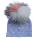 Baby Cotton Hat Girl Boy 0-2Years Newborn Hat Kids Pom Pom Hat For Children Warm White Black Grey Pink bonnet Autumn Winter Cap