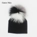 Baby Cotton Hat Girl Boy 0-2Years Newborn Hat Kids Pom Pom Hat For Children Warm White Black Grey Pink bonnet Autumn Winter Cap